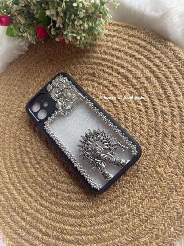 Krishna Flute Silver Case