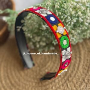 Handmade Colorful Embroidered Ethnic Headband