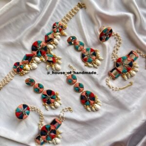 Traditional Haldi and Mehendi Jewelry Set for Bride