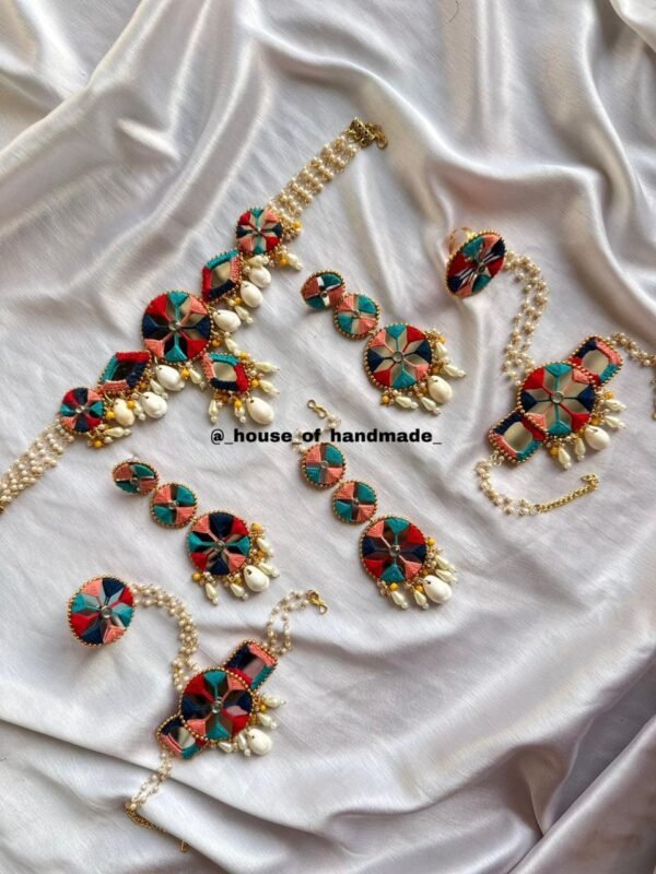 Traditional Haldi and Mehendi Jewelry Set for Bride