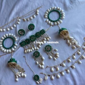 Green Shell Pearl Jewelry Set