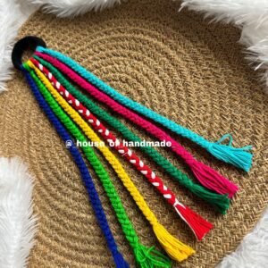 Vibrant Handmade Braided Boho Hair String