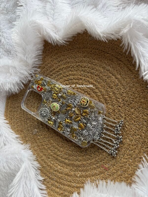 Handmade Oxidised Golden Ghungroo Phone Case Cover