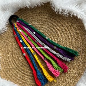 Handmade Boho Hair String with Mirror Work