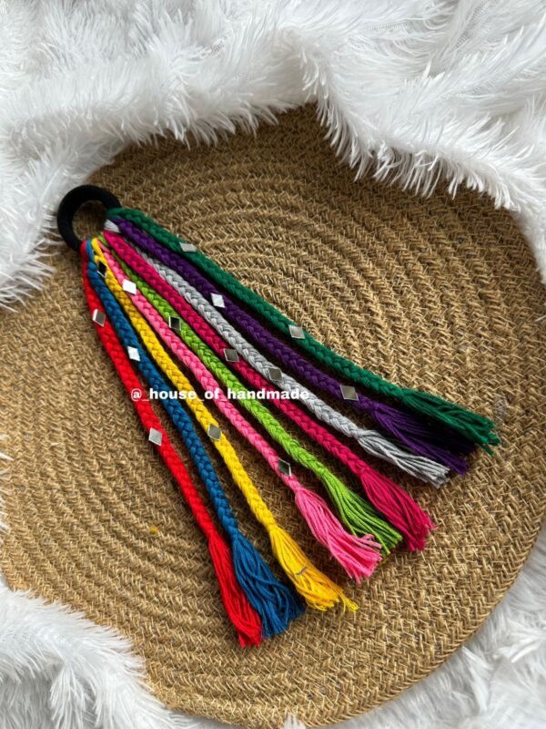 Handmade Boho Hair String with Mirror Work