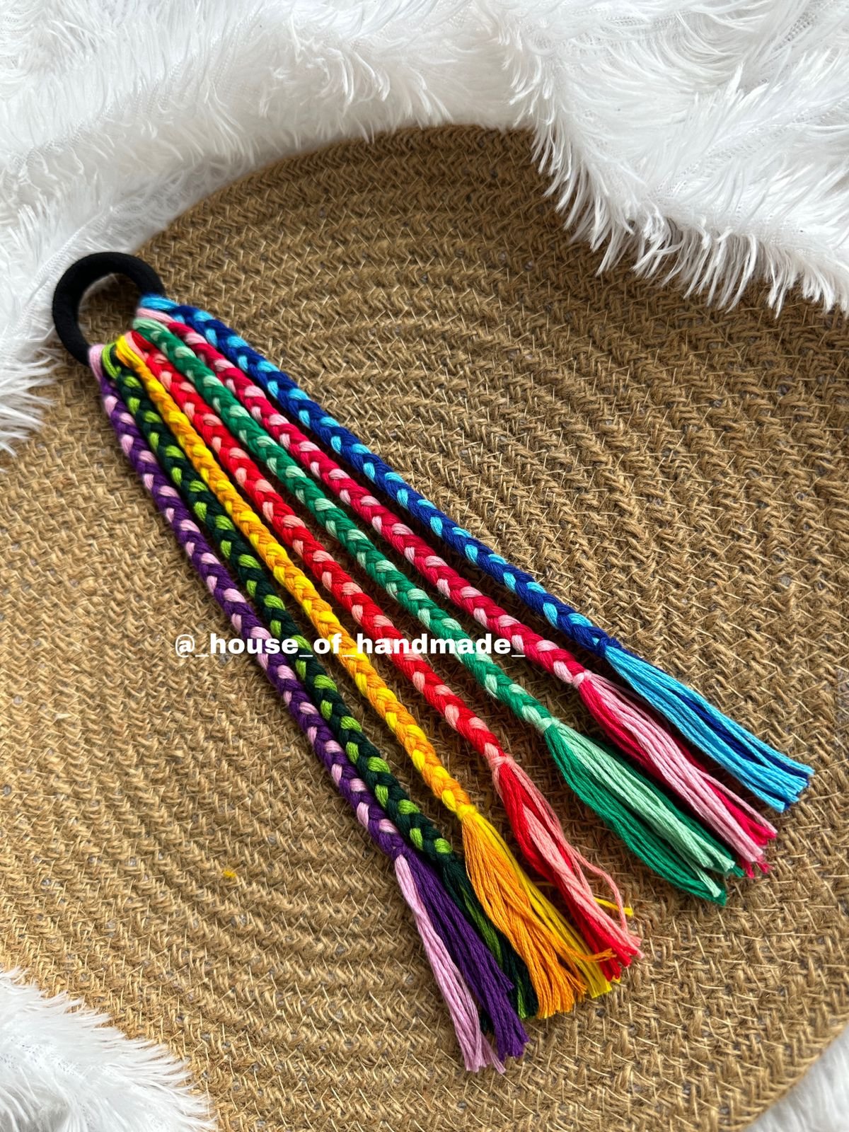 6 2 Handmade Multicolor Braided Boho Hair String Handmade Multicolor Braided Boho Hair String