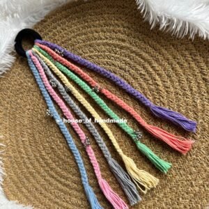 Handmade Pastel Boho Hair String with Beads