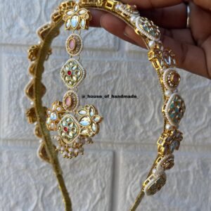 Elegant Handmade Kundan Hairband
