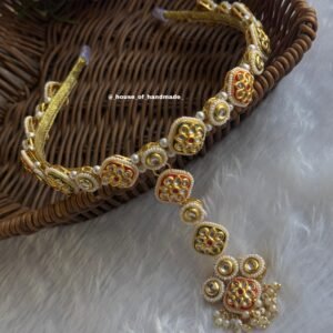 Royal Multicolor Kundan Hairband