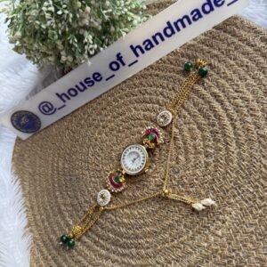 Green & pink enthanic watch  with hanging