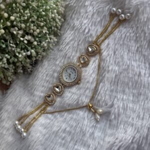 Kundan watch with hanging