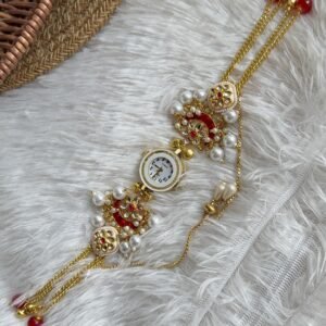 Red moon Kashmiri watch with hanging